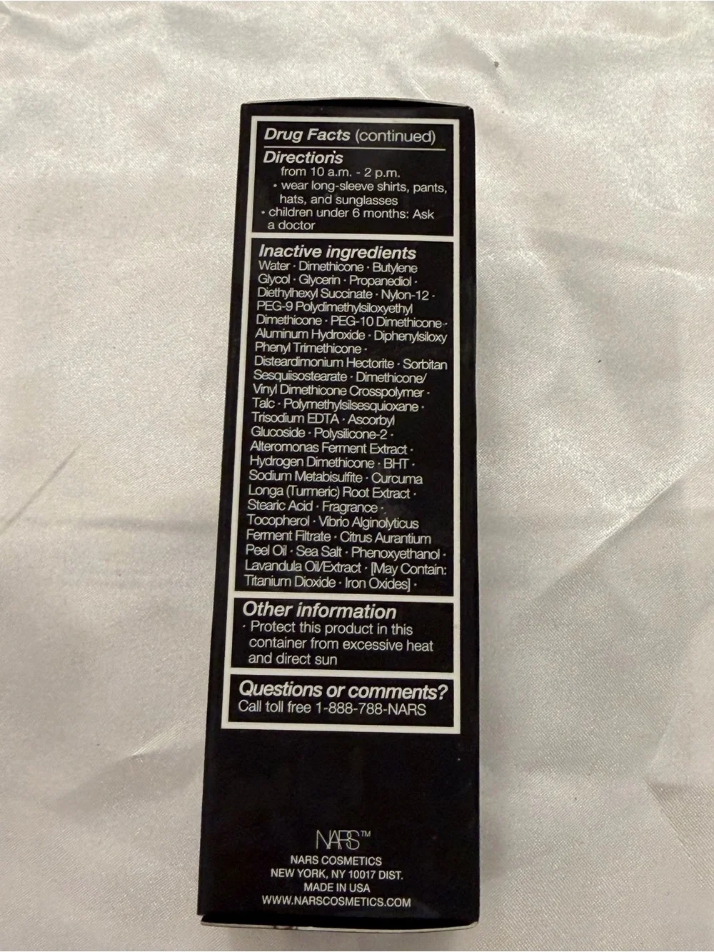 NARS Pure Radiant Tinted Moisturizer SPF 30 Sunscreen LIGHT 0 TERRE NEUVE New